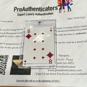 Brand new authenticated LV card (8 diamonds)